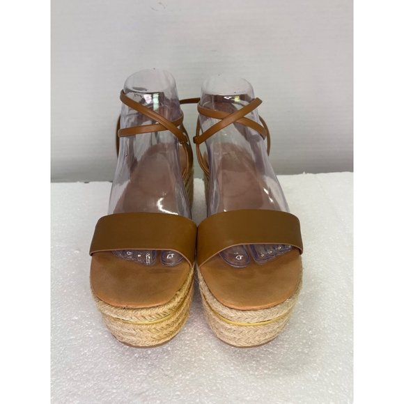 Bleecker & Bond womens size 7.5 Odette Espadrille Wedge Sandal gladiator style - Picture 3 of 16